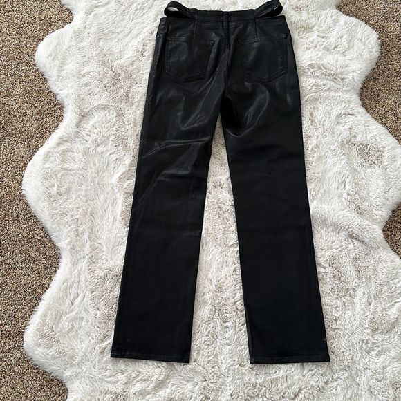 Simkhai Amelia Straight Leg Denim Coated Black Size 31 - Picture 7 of 11